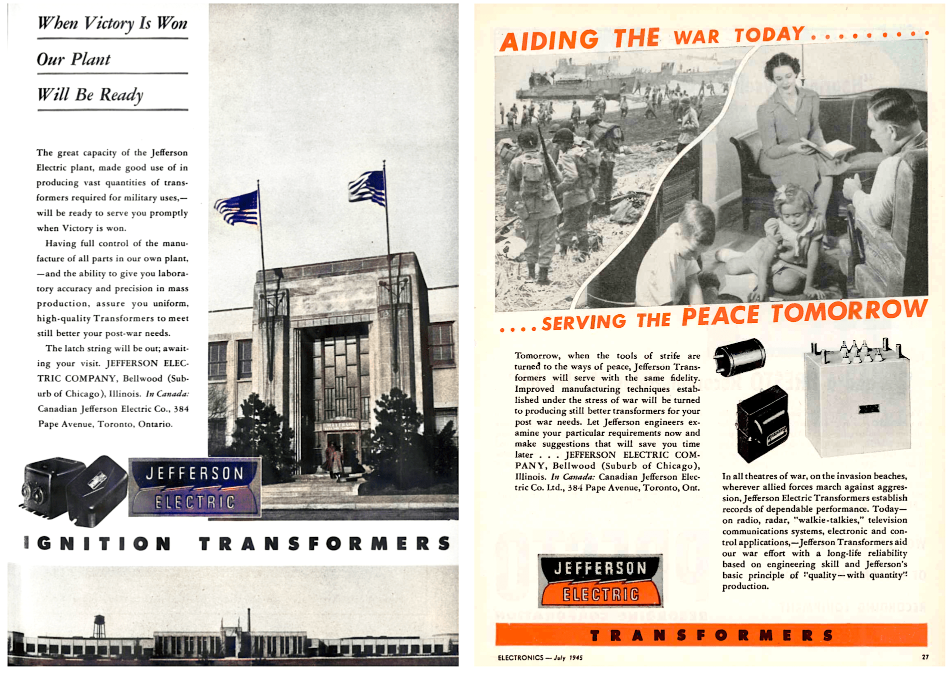 jefferson electric world war II
